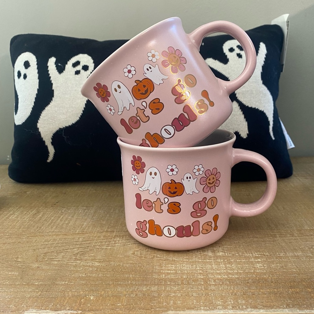 NEW Halloween Ghost Mug Pink